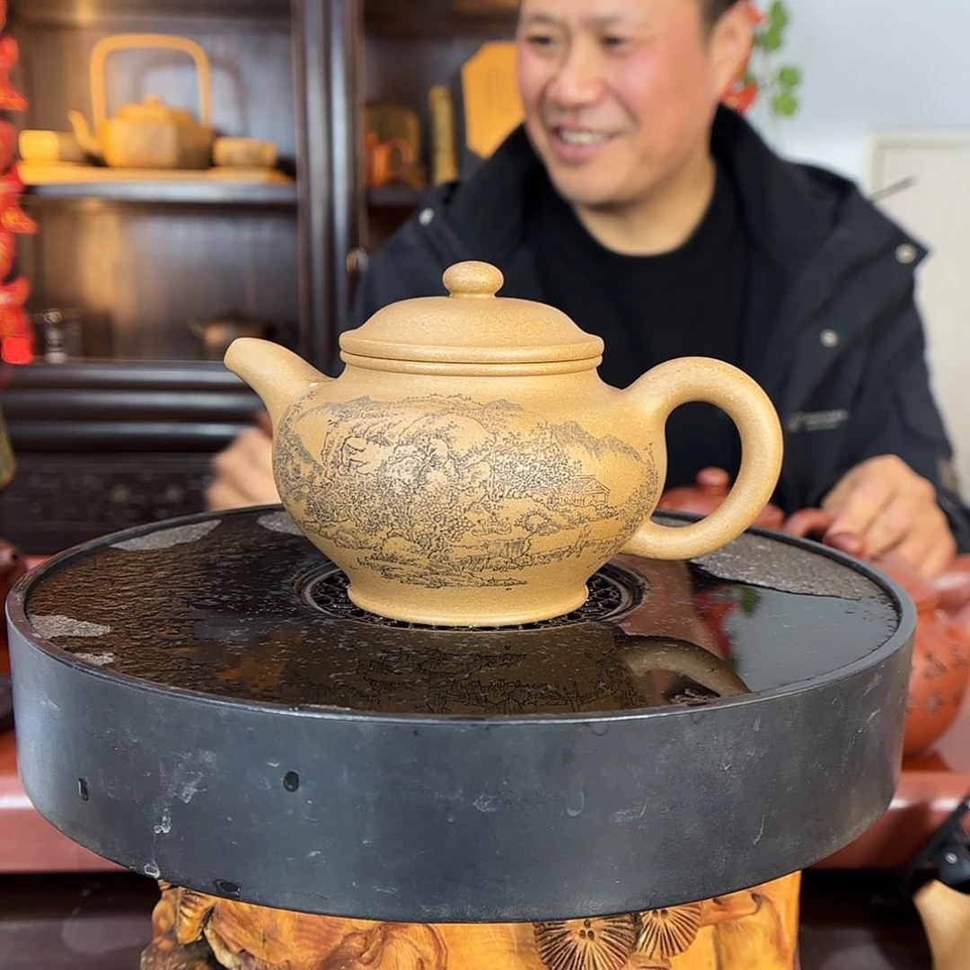 紫砂茶壶冯伟老师紫砂壶420cc