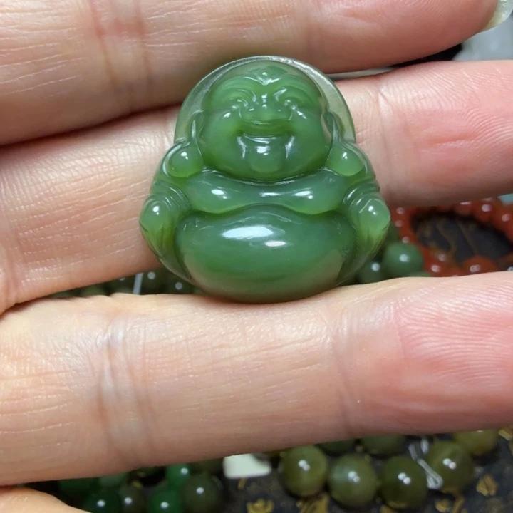 和田玉（碧玉）颈饰未镶嵌