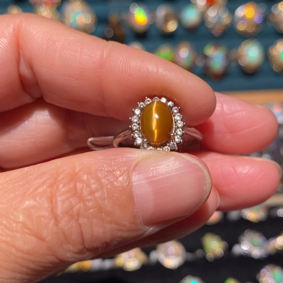 欧泊银S925镶嵌戒指