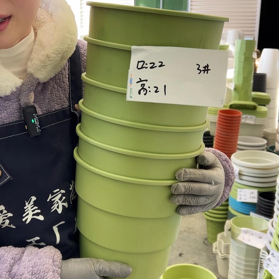 瑕疵多孔盆3#果绿6个无托