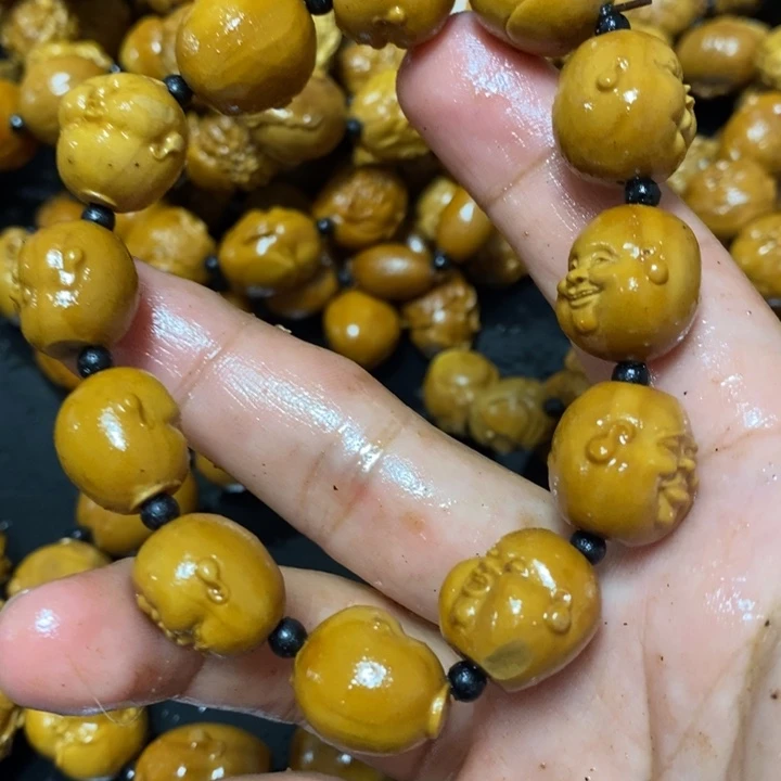 清***钩橄榄核手串/手链橄榄微瑕小百态