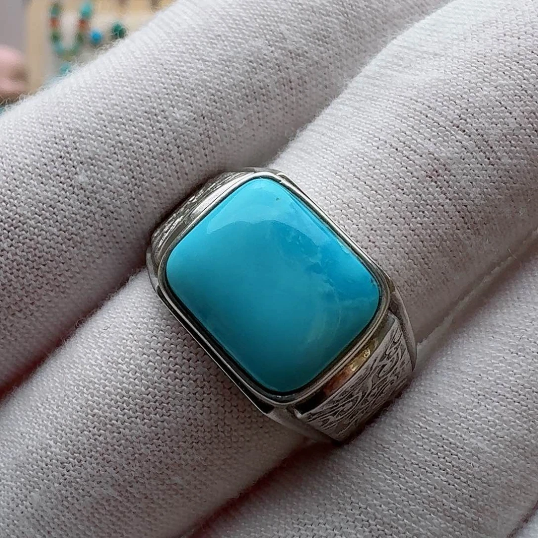 绿松石珠宝奇石银S925镶嵌天**鱼