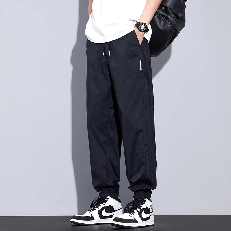 Kuvine2025夏季新款冰感户外运动宽松束脚美式机能舒适休闲裤男款