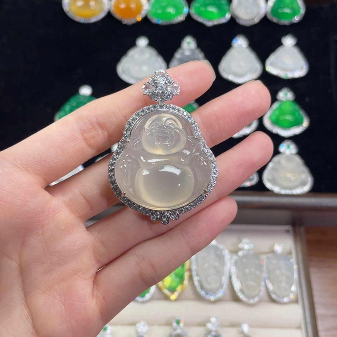 水****玛瑙/玉髓合金颈饰