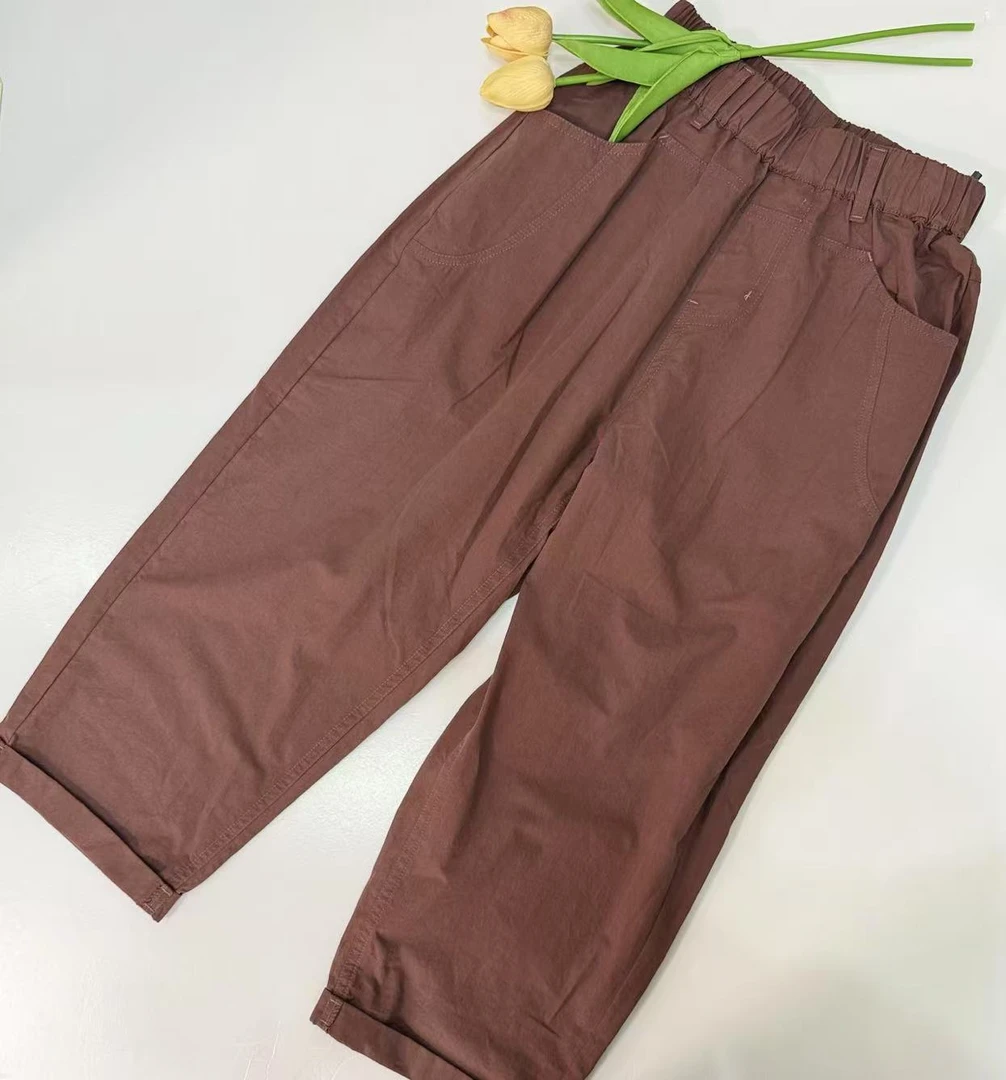 咖色时尚运动休闲长裤  清凉一夏  儿童夏季