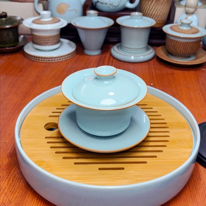 【闪购商品】向**生天青大壶单杯，盖碗