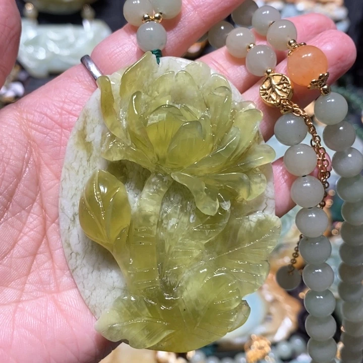 岫玉毛衣链未镶嵌