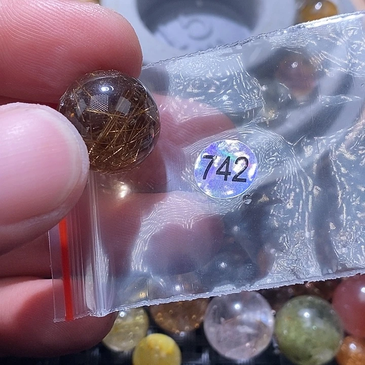 S***。发晶手链未镶嵌天然水晶手串