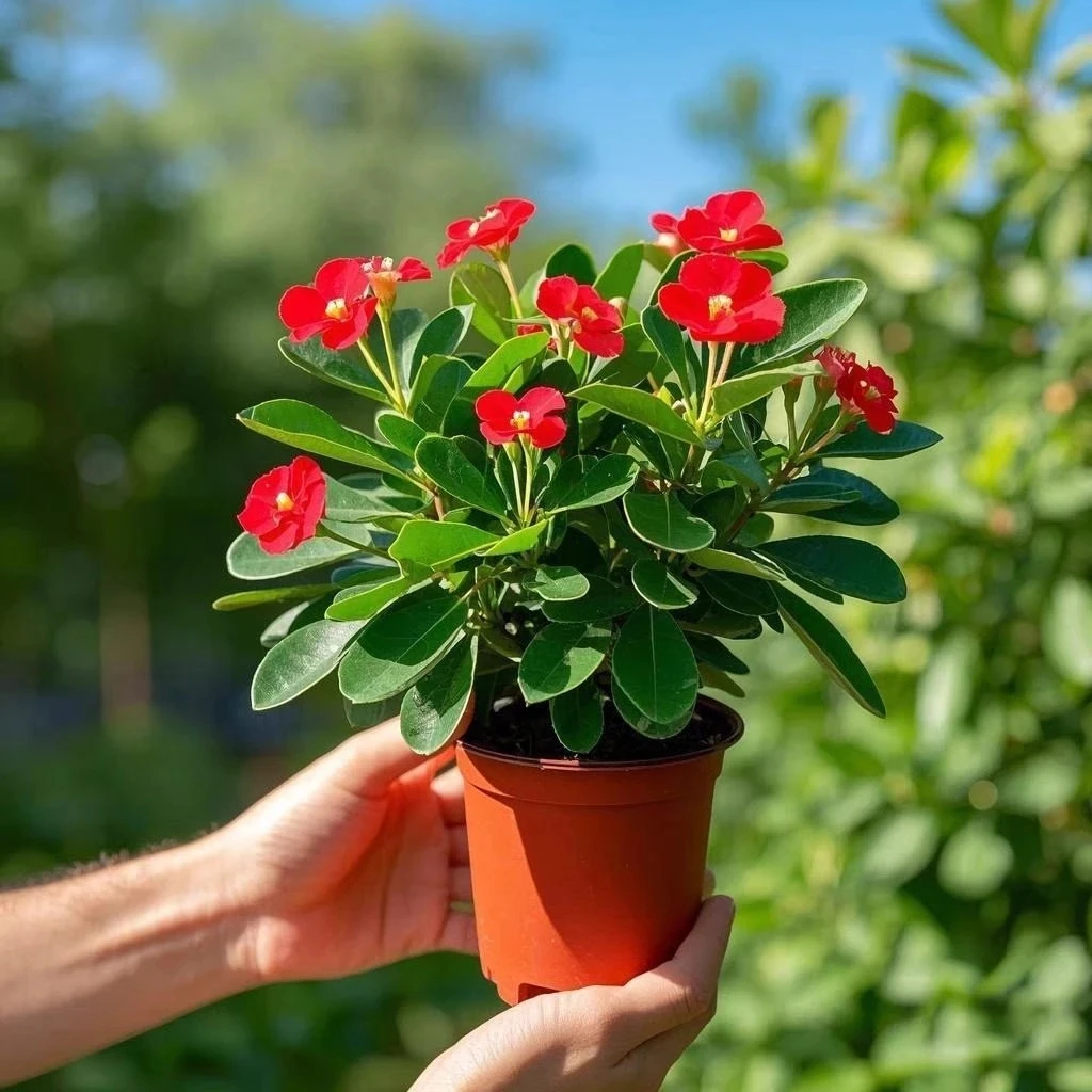虎刺梅铁海棠盆栽四季开花不断适合庭院阳台好养观花植物