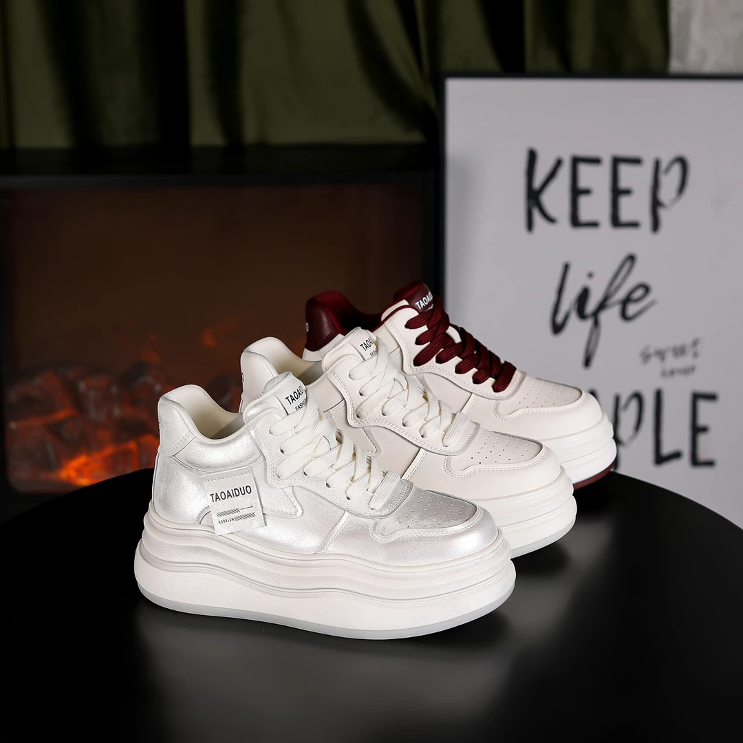 【阿布女鞋】时尚厚底增高6cm潮流百搭女士休闲鞋 2208