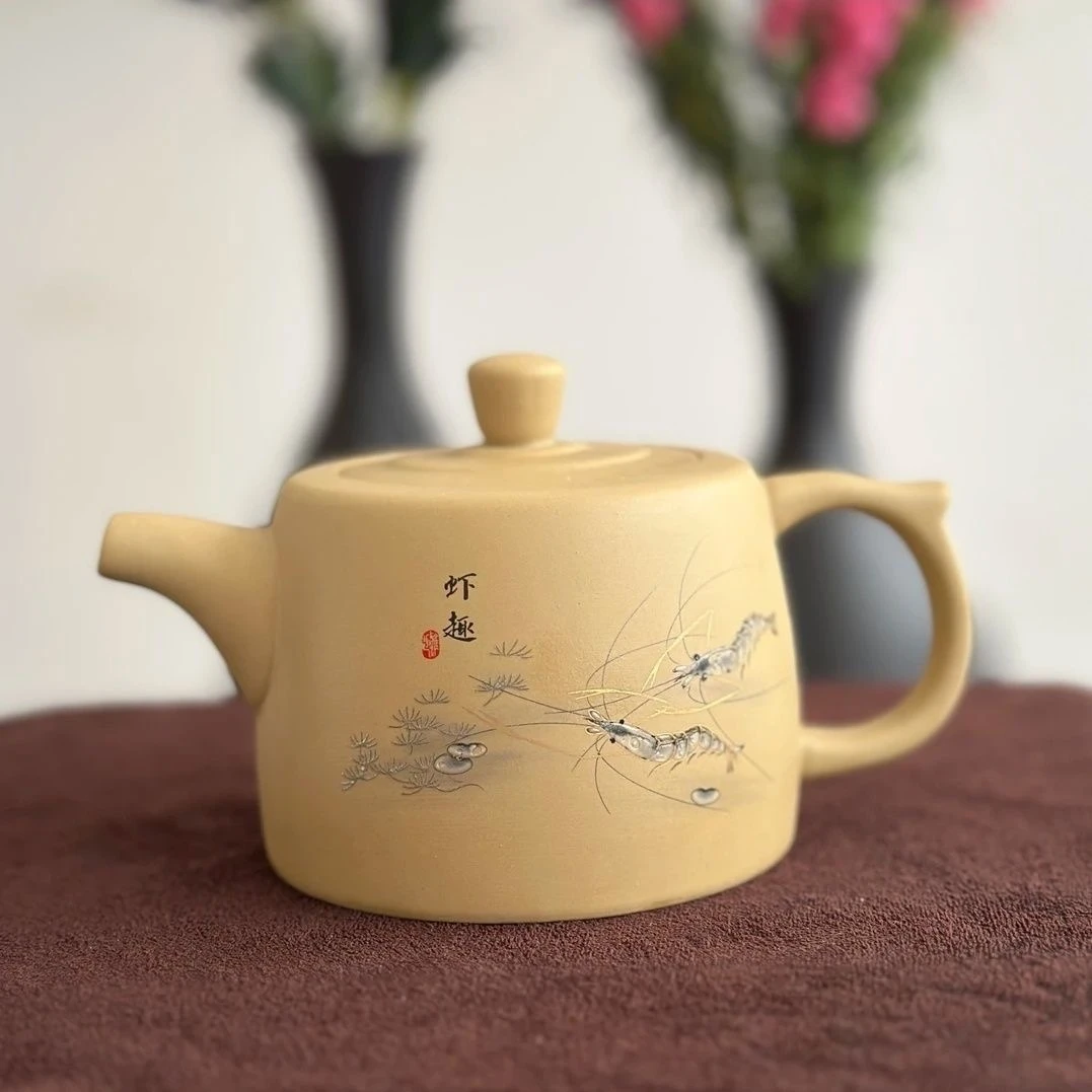 【粉丝专享】原矿黄段泥 虾趣井栏壶