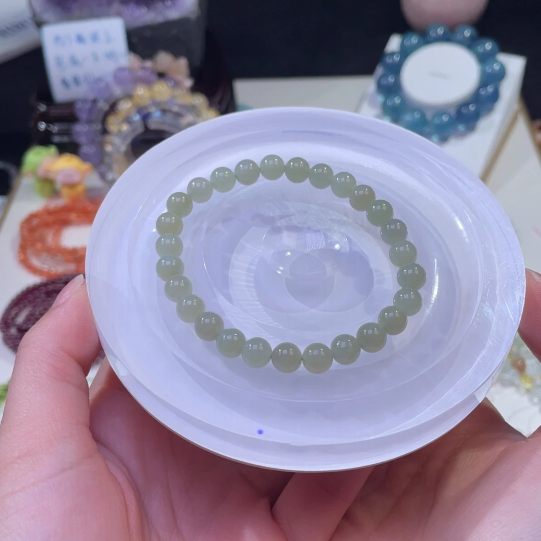 未镶嵌手链水晶和田玉7mm