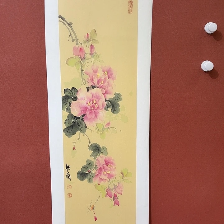 国画听兰老师花鸟