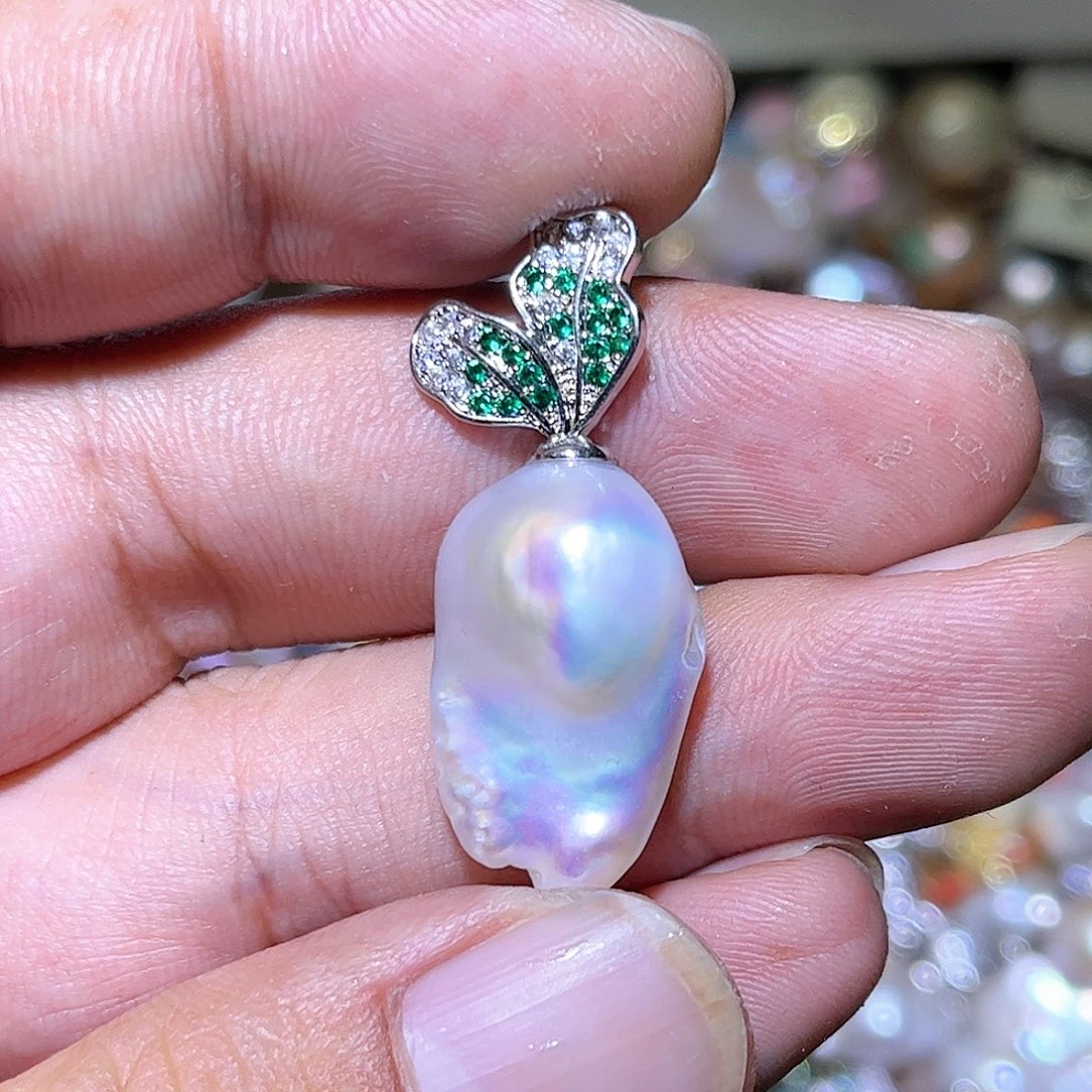 淡水珍珠未镶嵌吊坠(不含链)01