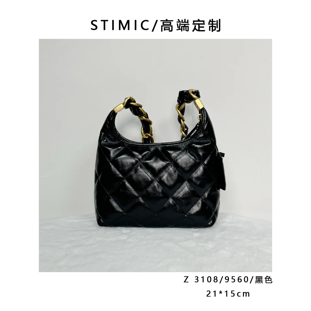 Z3108/9560/黑色Paiyuge订制手工时尚女士单肩斜挎手提包QC9560