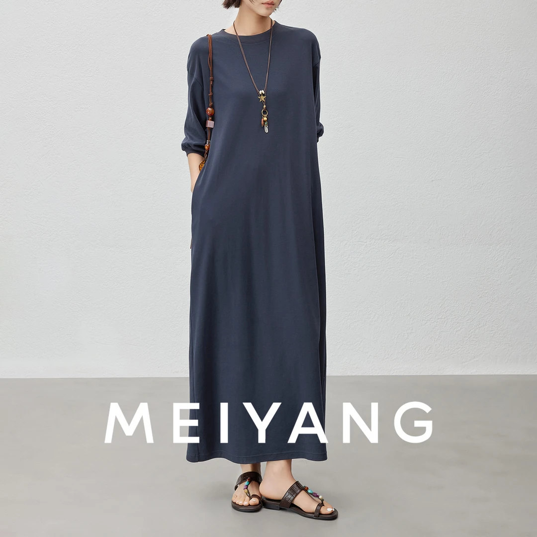 A美洋MEIYANG 大舒服连衣裙【商场同款】舒适主义!全棉密织裙-周四