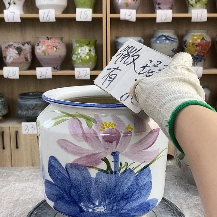 缸8xc景德镇陶瓷花盆