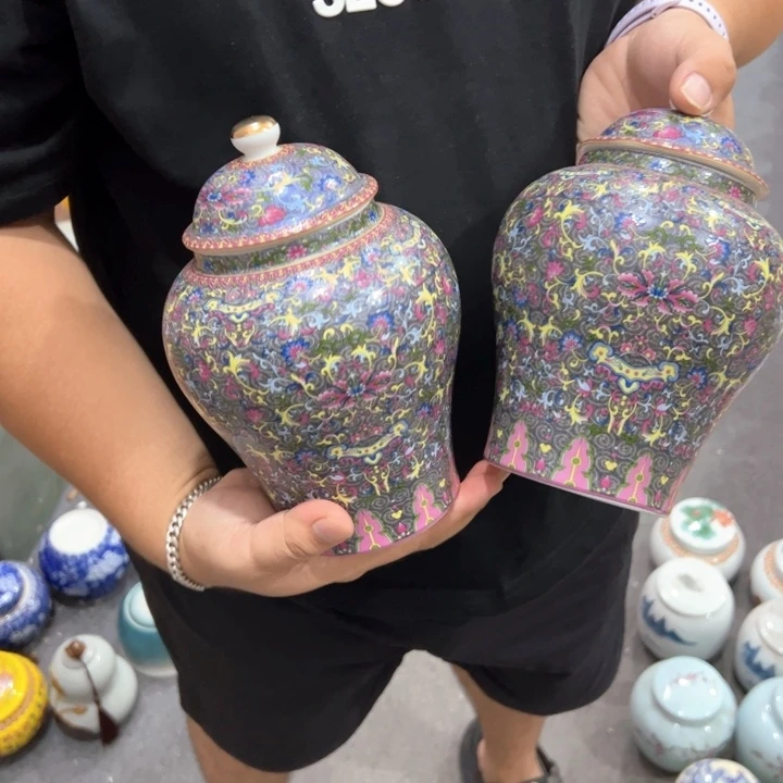 瑕疵福利品陶瓷茶叶罐介意勿拍