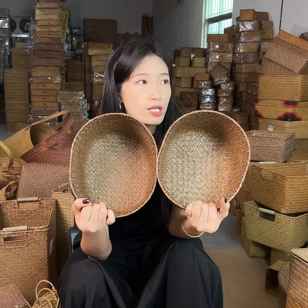 草编包/草编收纳盒微瑕疵