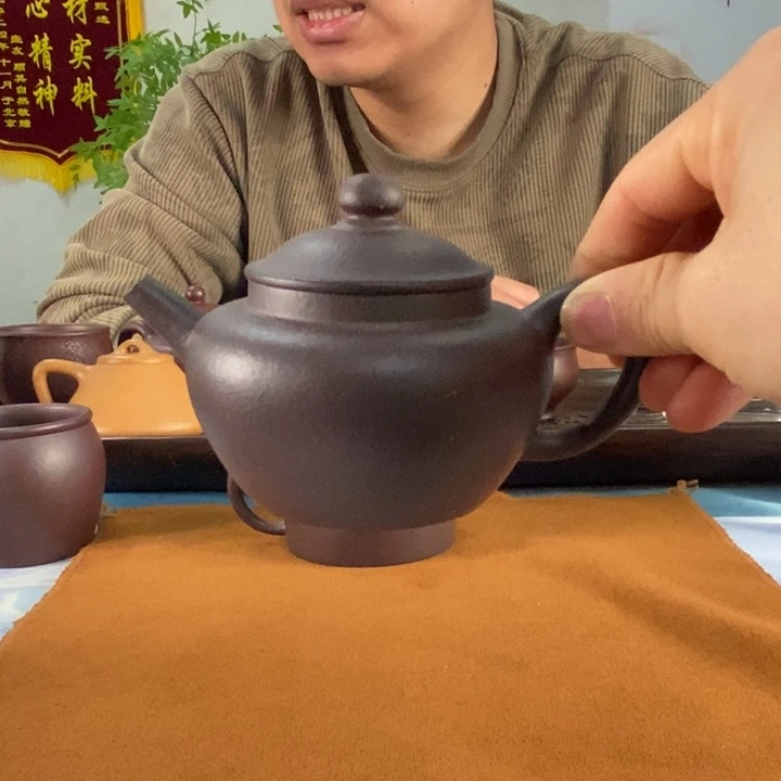 紫砂茶壶天青笠帽150左右的容量