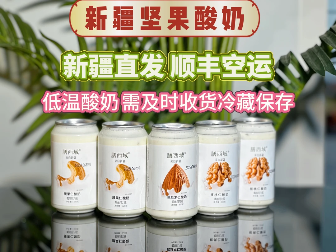 新疆特产坚果酸奶含核桃巴旦木腰果传统风味发酵乳饮品