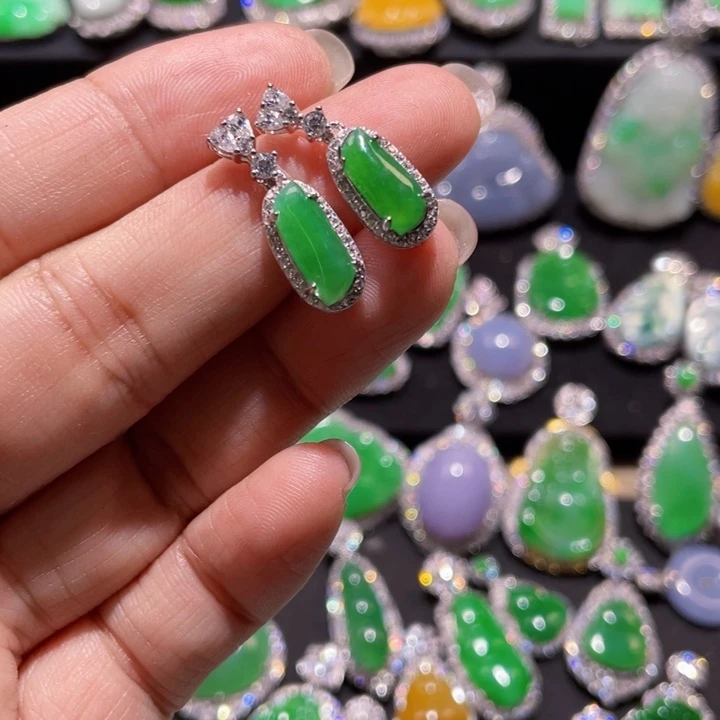 翡翠银S925镶嵌颈饰