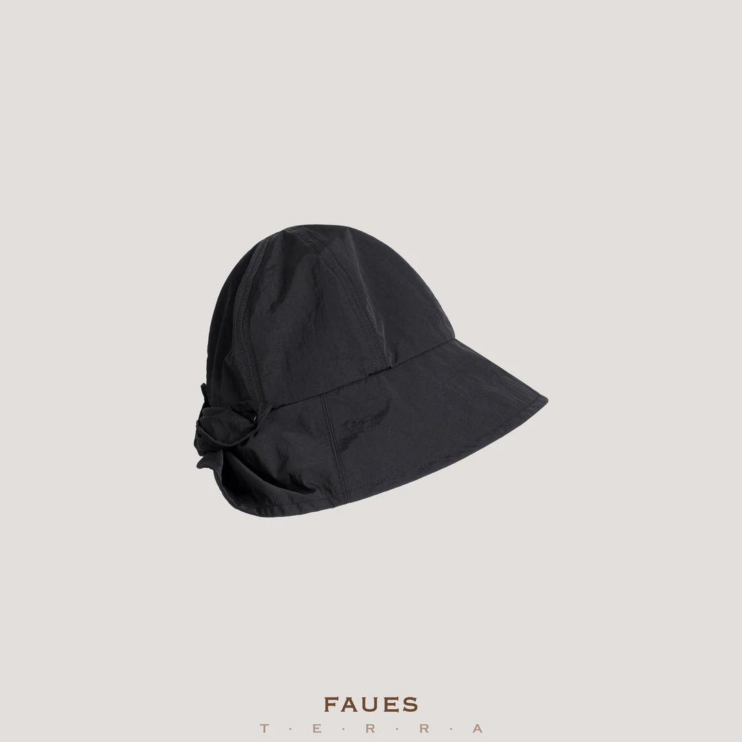 FAUES 日本CA*4LA同款防晒帽子女夏季薄款渔夫帽防紫外线遮阳帽