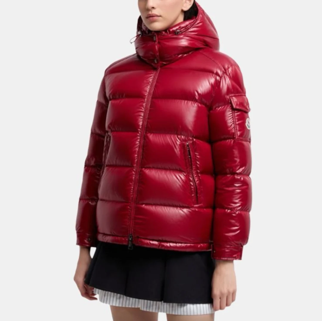 未使用 MONCLER Maire系列羽绒服 勃艮第红
