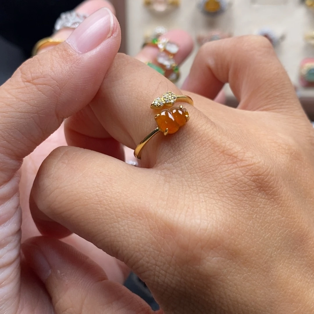 翡翠银S925镶嵌戒指