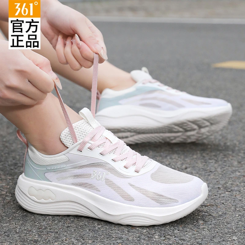 361°透气女鞋轻便网面运动鞋夏季舒适休闲鞋百搭软底潮流跑步鞋子