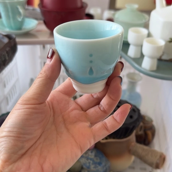 微瑕陶瓷茶具茶杯茶壶