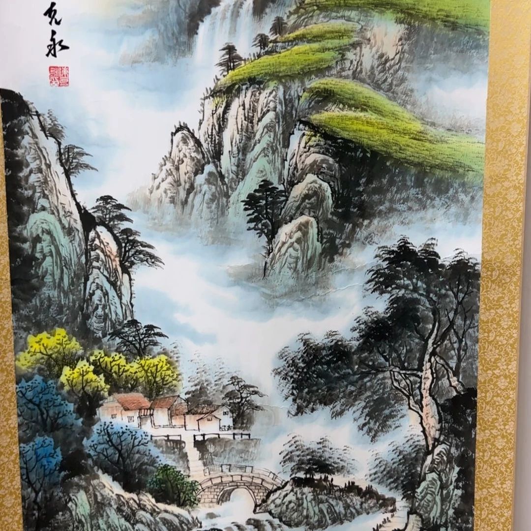 国画QA原创山水作品！带证书！限购一单