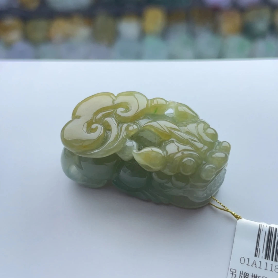 翡翠颈饰未镶嵌貔貅