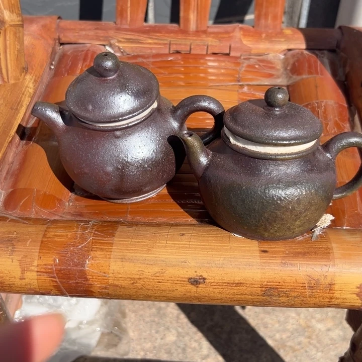 镁***麦茶壶紫砂紫泥半手180