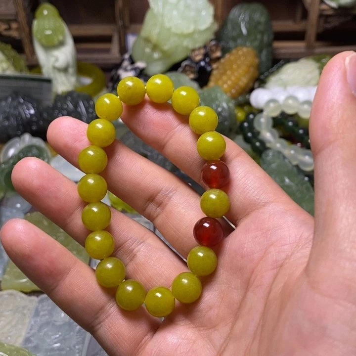 岫玉未镶嵌岫玉颈饰