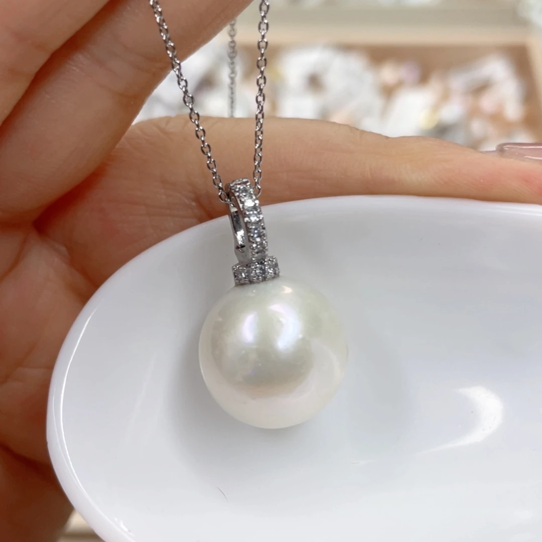 淡水珍珠未镶嵌吊坠(赠链)