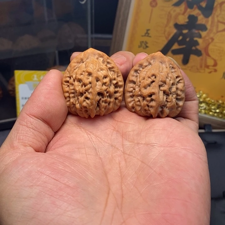 把件文玩核桃全品无修35尺头水儿挂月峰佛肚
