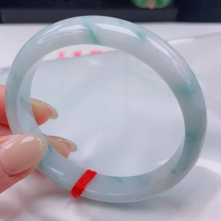 翡翠未镶嵌手镯58圈口