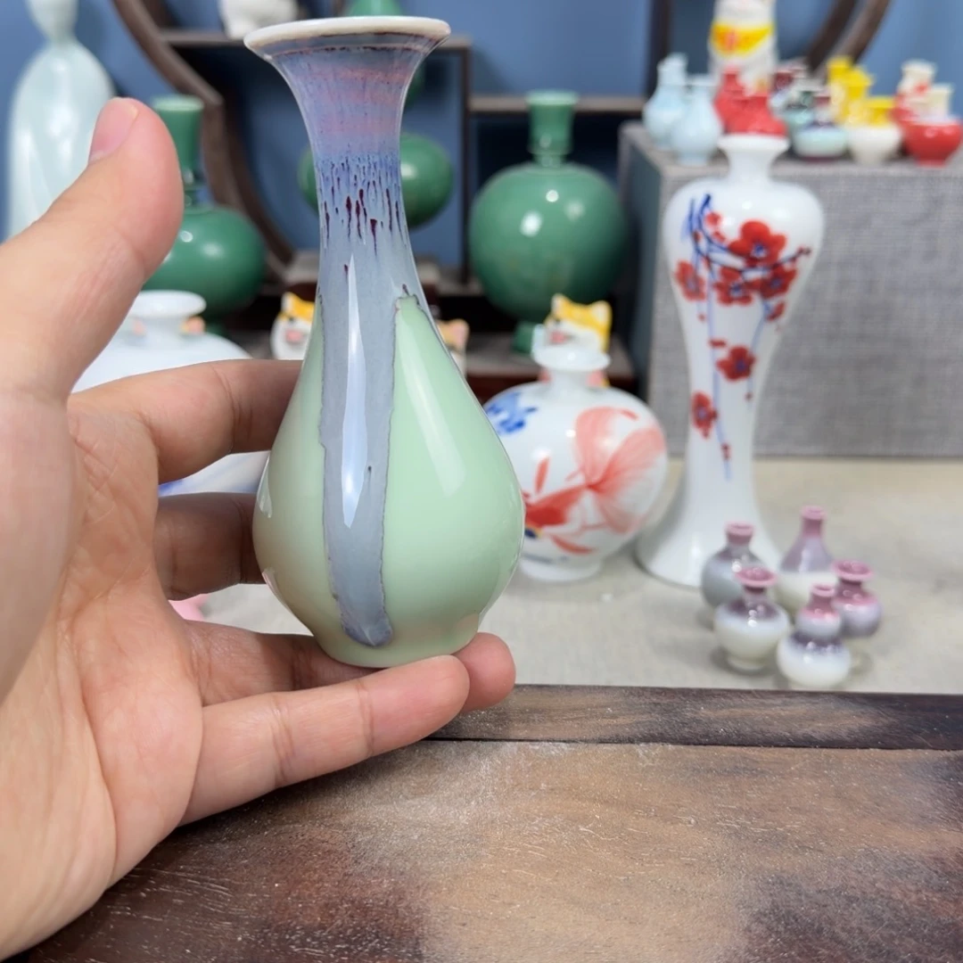 陶瓷手工小花器摆件