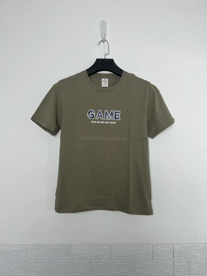 A323 男女春夏短袖T恤圆领时尚打底衫宽松百搭印花上衣