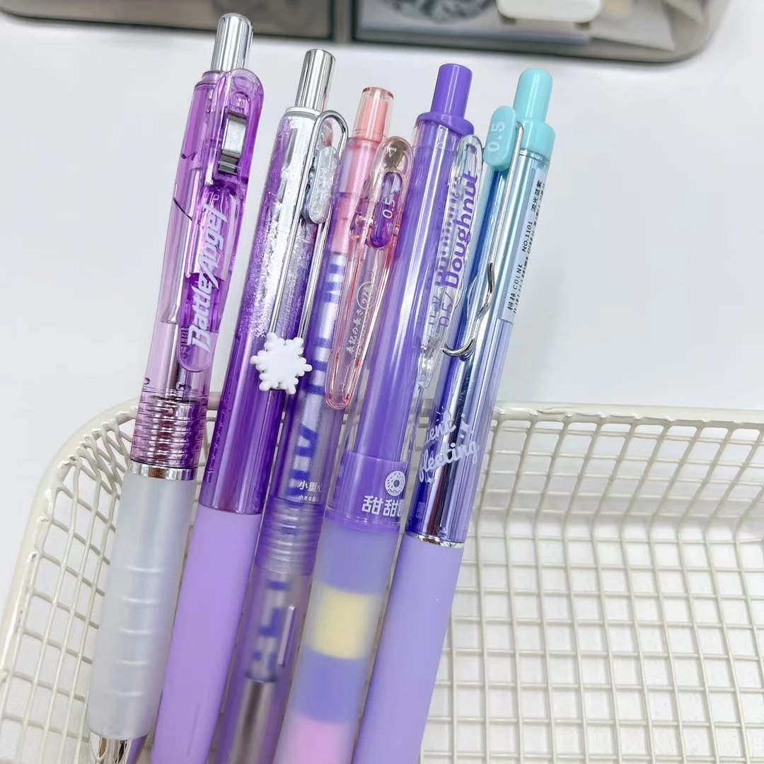 【黑墨/5支】A04梦幻紫,甜甜圈流光极光天使..掉封蜡不售后