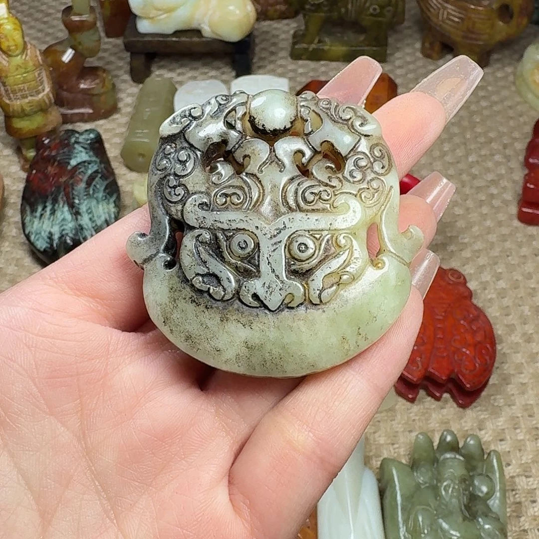 白玉菩提吊坠挂件
