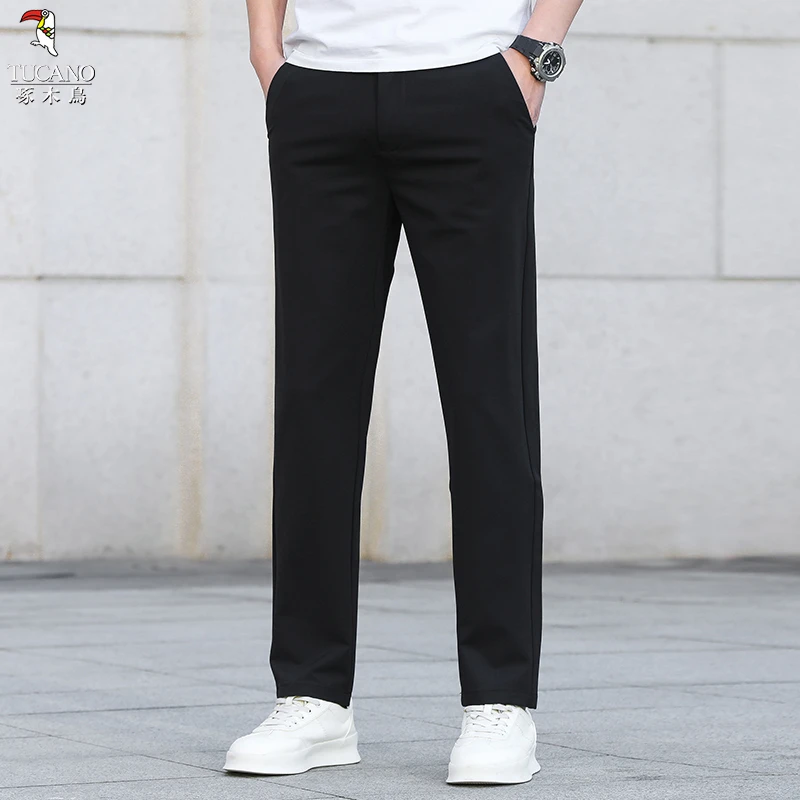 啄木鸟男式休闲裤长裤春夏下装新款经典亲肤柔软百搭裤子