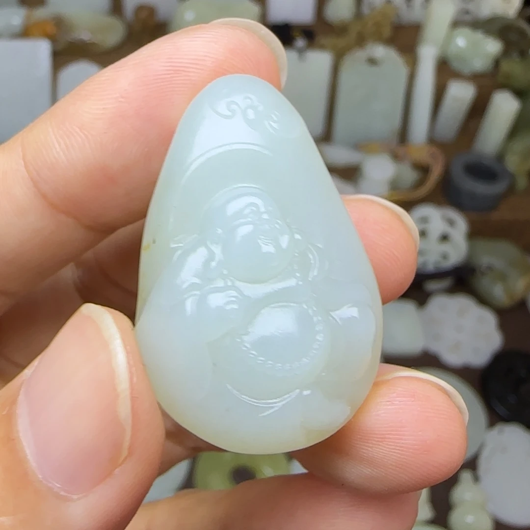 和田玉未镶嵌挂件