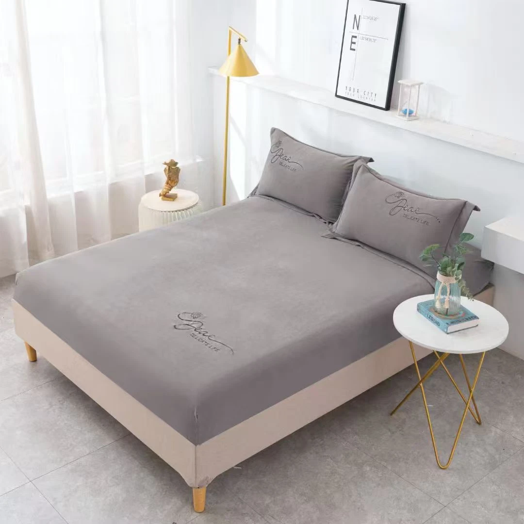 【淼淼妈】四季亲肤纯色床笠