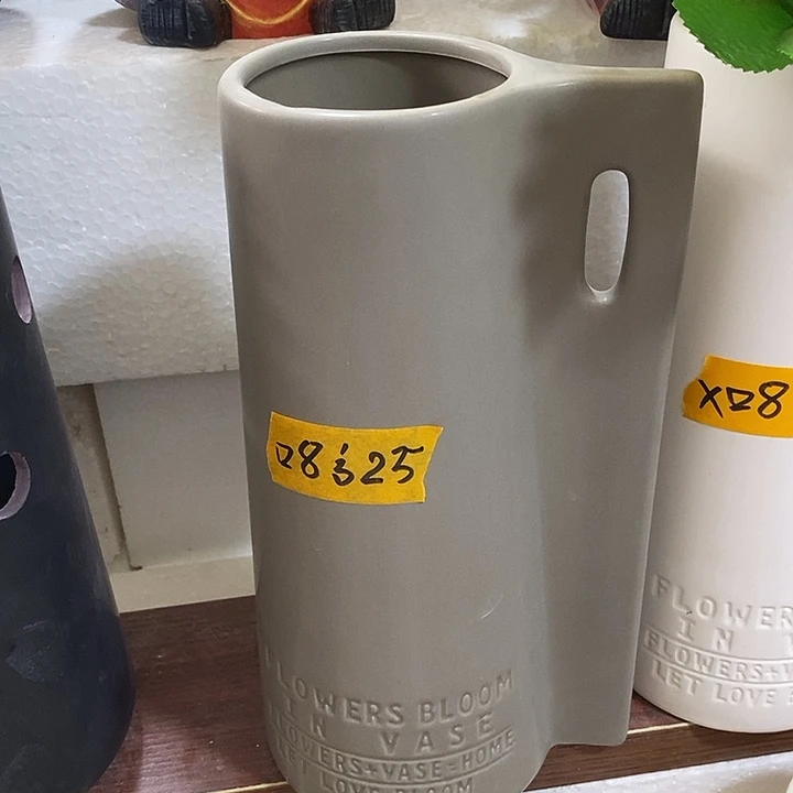 摆件陶盆有孔 微瑕介意勿拍
