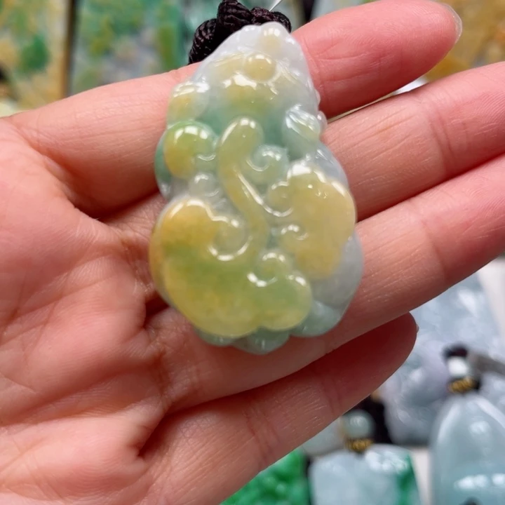 翡翠未镶嵌吊坠(不含链)挂件