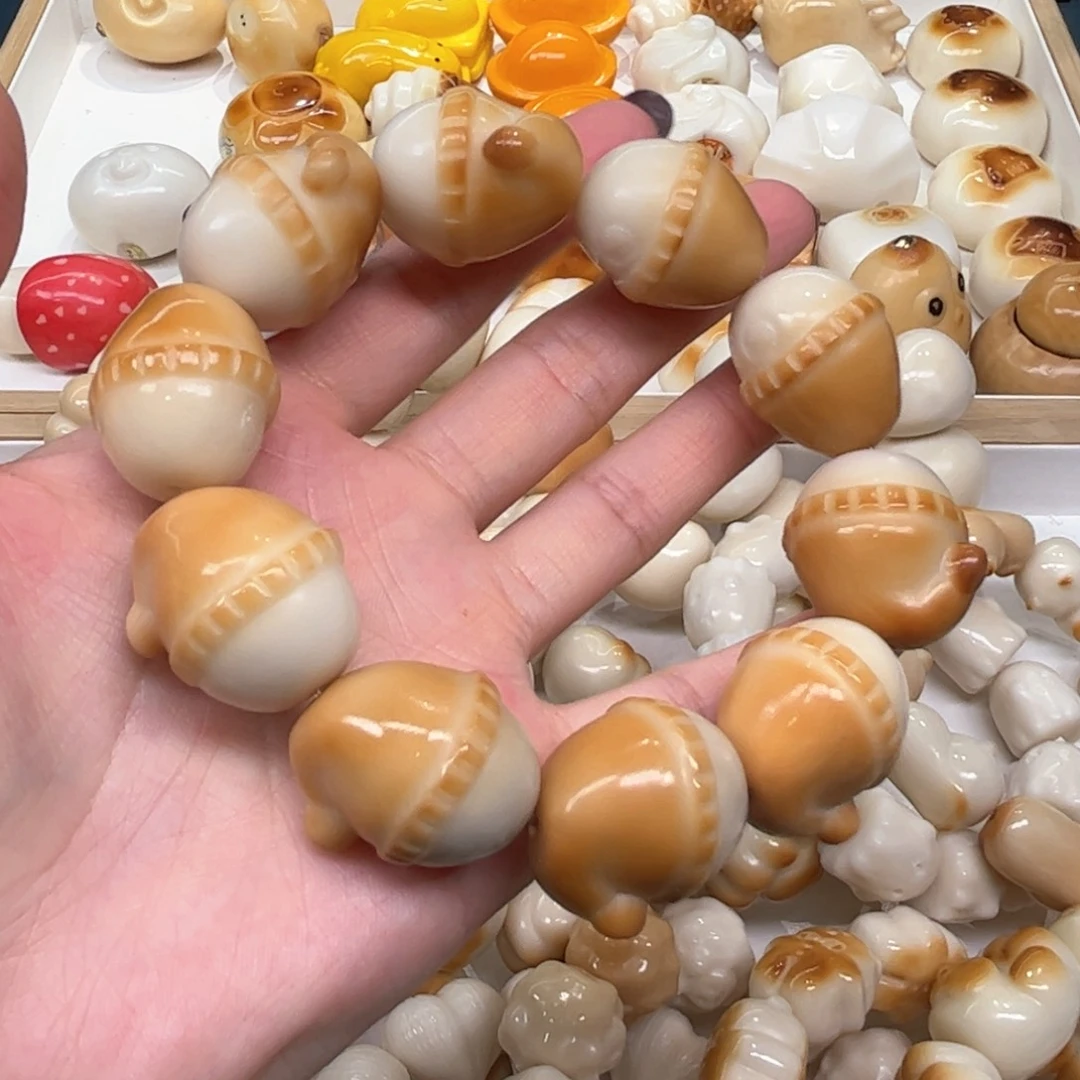 手串菩提根/象牙果9.8.30象牙果炭烤饺子头微瑕