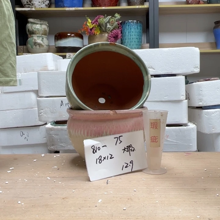 粗陶多肉花盆瑕疵75
