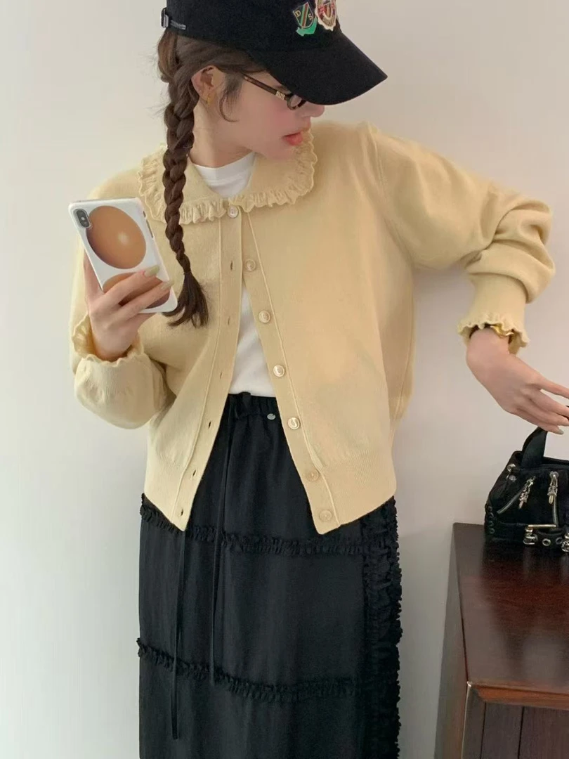 【A2在韩国】东大门egg女士针织开衫毛衣百搭《NO退NO换》
